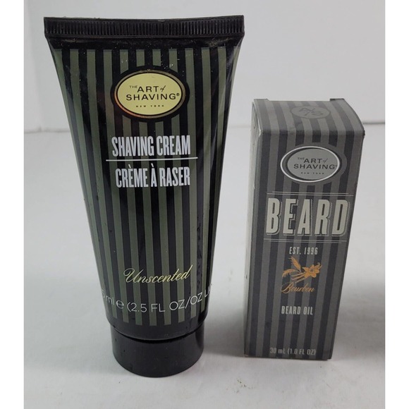 The Art of Shaving Set Peppermint Beard Wash Conditioner Oil Shaving Cream Brush - Picture 11 of 14